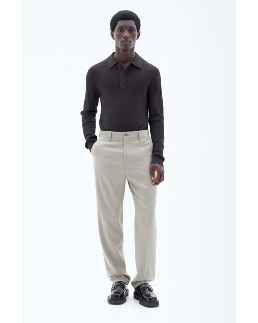 Filippa K Black Mateo Wool Trousers for men