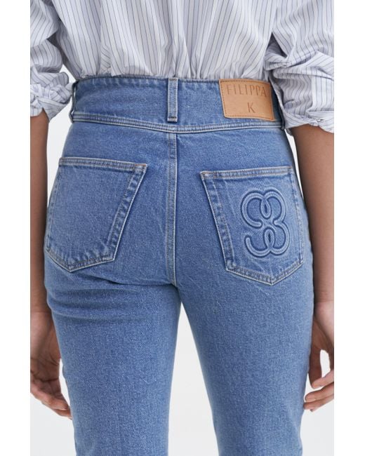 Filippa K Blue 90S Stacked Bootcut Jeans
