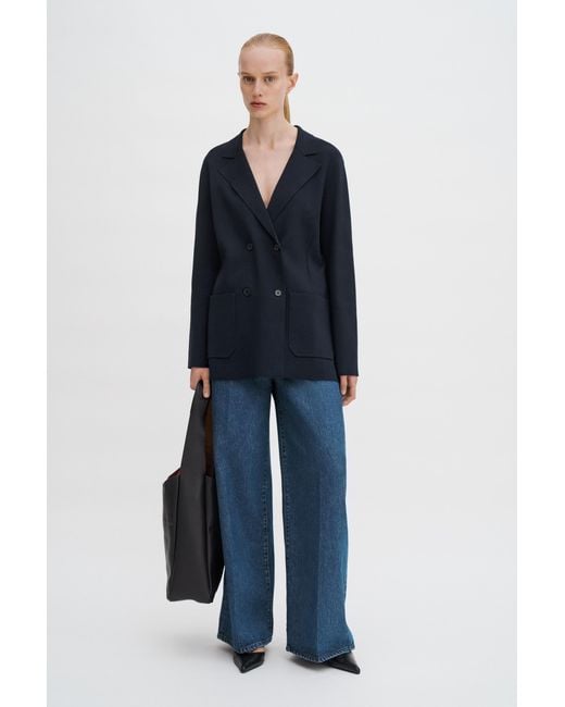 Filippa K Blue Milano Knit Blazer