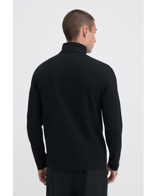 Filippa K Blue Organic Cotton Stretch Turtlen for men