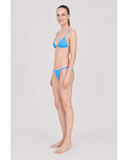 Filippa K Blue Triangle Bikini Top