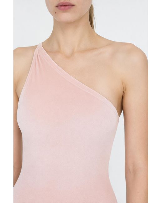 Filippa K White Asymmetric Swimsuit
