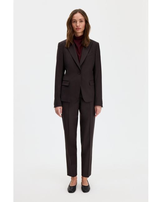 Filippa K Brown Sasha Cool Wool Blazer