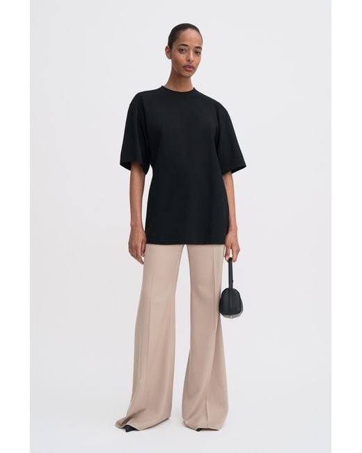 Filippa K Black Heavy Jersey Oversized Top