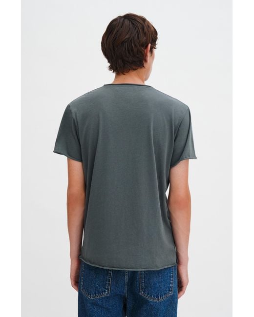 Filippa K Blue Roll Neck Tee for men