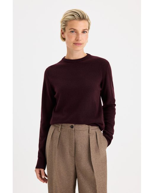 Filippa K Red Soft Wool Crewneck Sweater