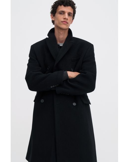 Filippa K Black Patrick Overcoat for men