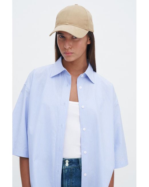 Filippa K White Cotton Canvas Cap