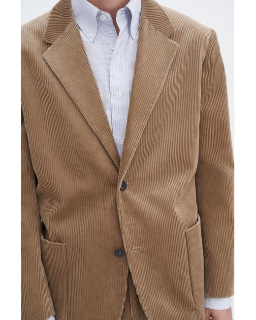 Filippa K Natural Corduroy Patch Pocket Blazer for men
