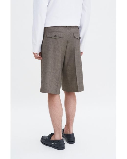 Filippa K Gray Wool Blend Tailored Short for men