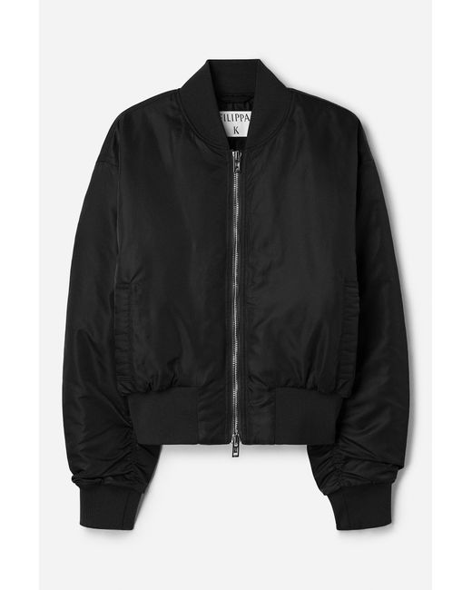 Filippa K Black Nylon Zip Jacket