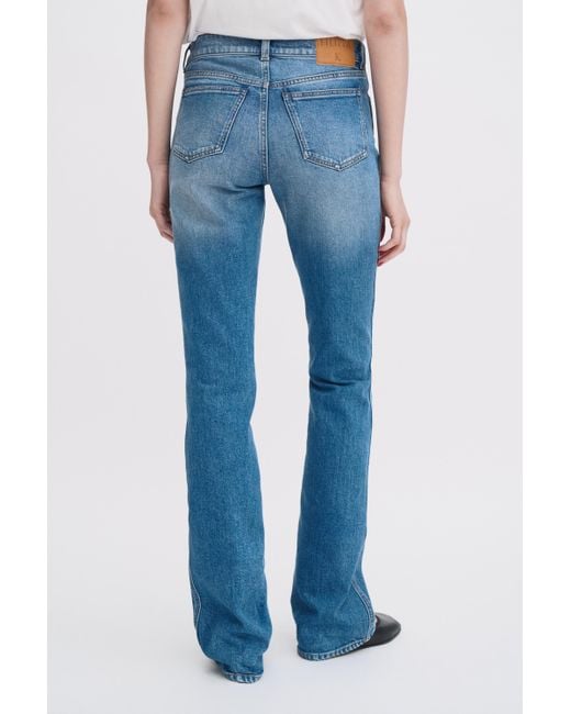 Filippa K Blue Stacked Bootcut Jeans