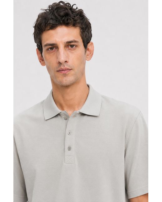 Filippa K White Boxy Polo Shirt for men