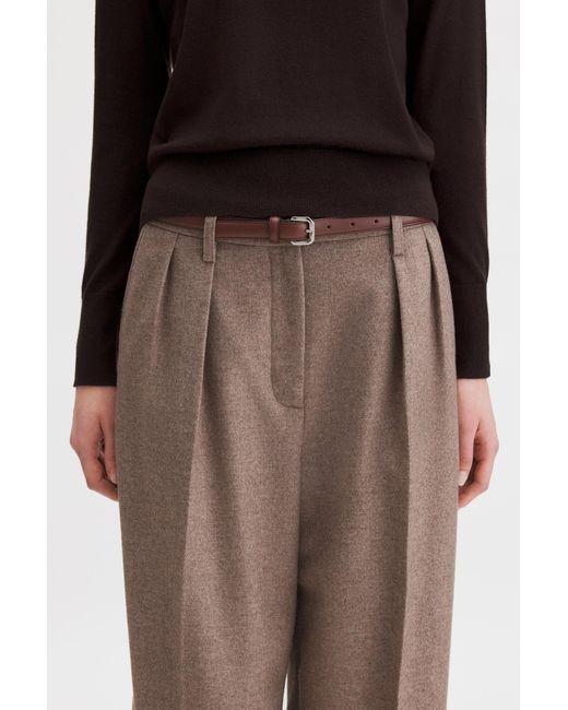 Filippa K White Small Buckle Belt