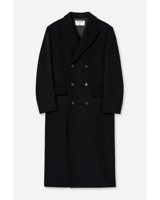 Filippa K Blue Damian Wool Coat for men