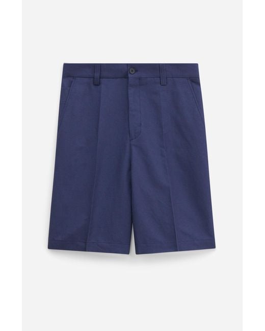 Filippa K Blue Oversized Work Shorts for men