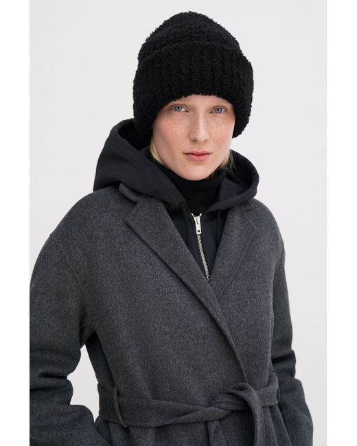 Filippa K Black Fluffy Hat