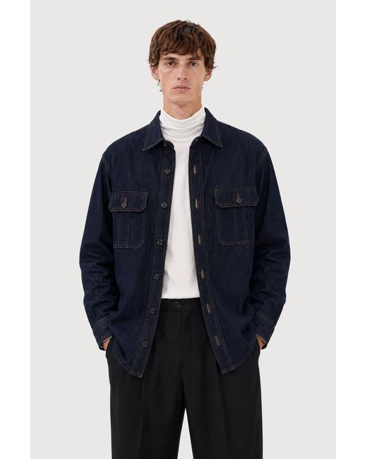 Filippa K Blue Oversize Denim Shirt for men