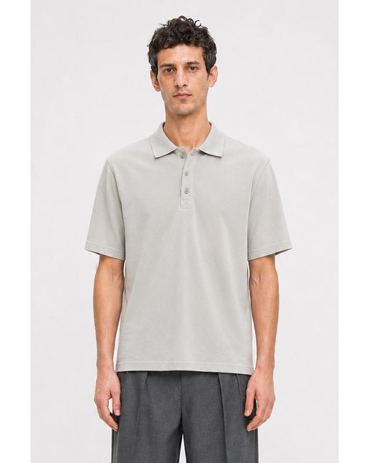 Filippa K White Boxy Polo Shirt for men