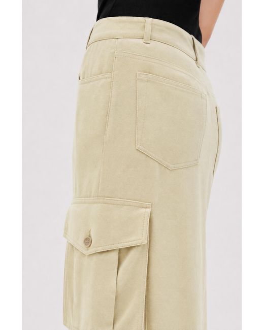 Filippa K Natural Re:Sourced Crepe Cargo Skirt
