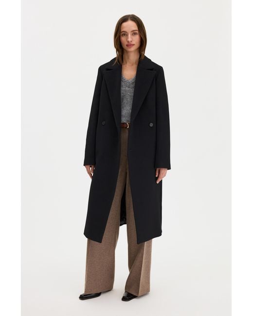 Filippa K Blue Charlotte Wool Belted Coat