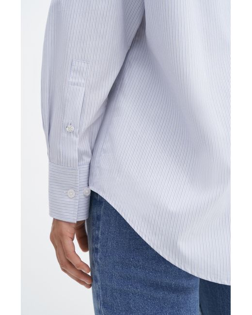 Filippa K White Cotton Stripe Shirt