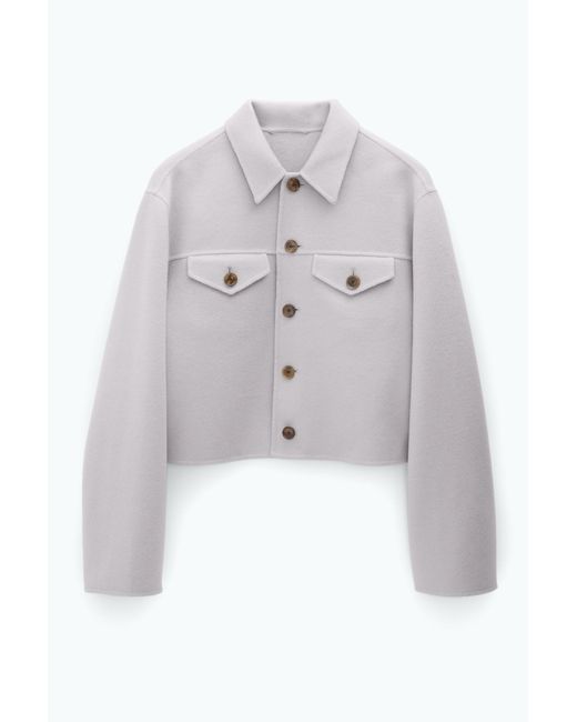Filippa K Gray Short Wool Cashmere Jacket