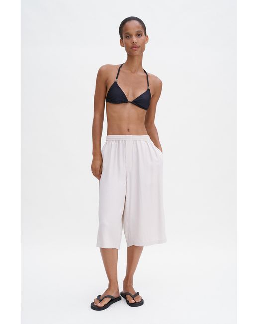 Filippa K White Triangle Bikini Top