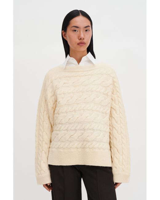 Filippa K Natural Swedish Wool Braided Sweater