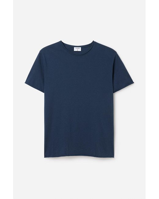 Filippa K Blue Roll Neck Tee for men