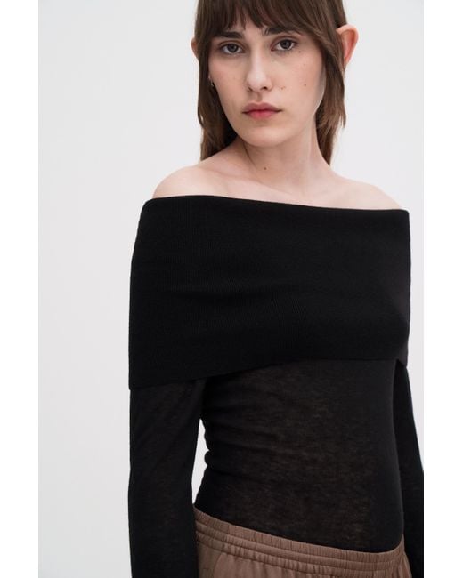 Filippa K Blue Light Off Shoulder Top