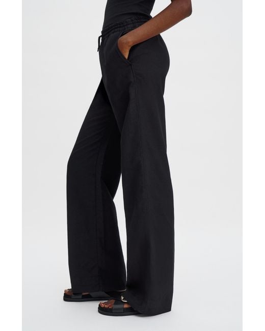 Filippa K Black Gillian Linen Trousers