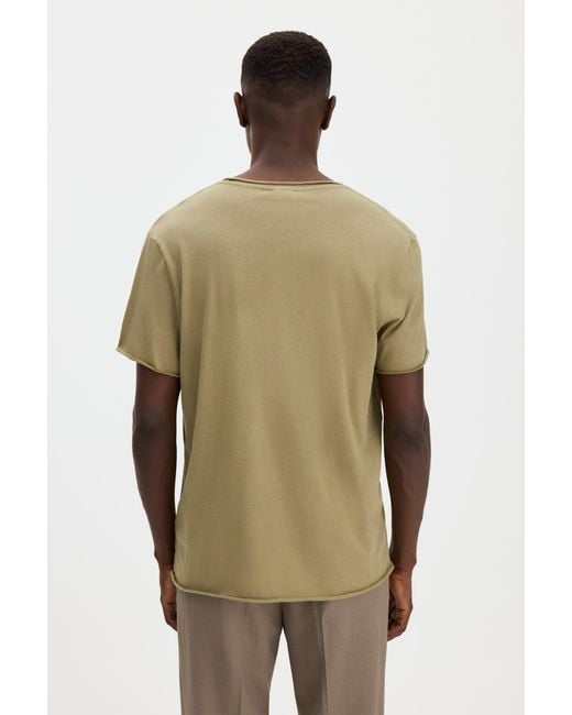 Filippa K Green Roll Neck Tee for men