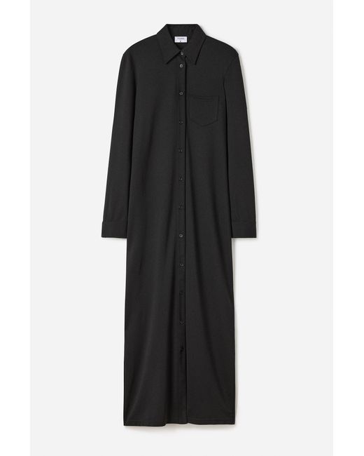 Filippa K Black Jersey Shirt Dress