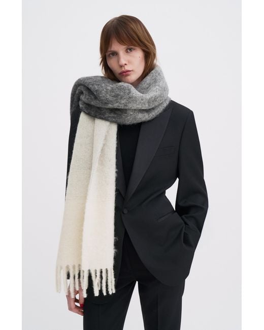 Filippa K Gray Degradé Alpaca Mohair Scarf