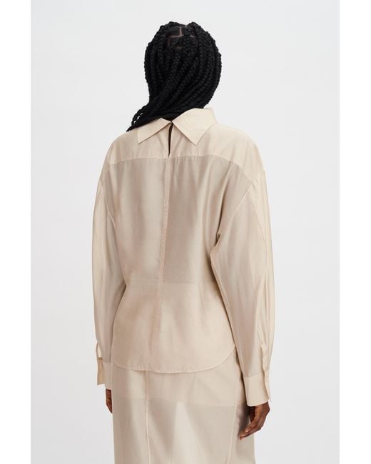 Filippa K Natural Fold Collar Blouse