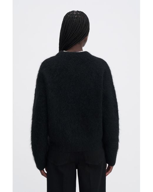 Filippa K Black Fluffy Sweater