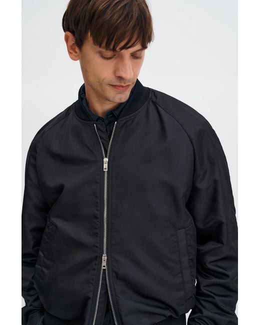 Filippa K Blue Technical Bomber Jacket for men
