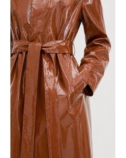 Filippa K Brown Long Car Coat