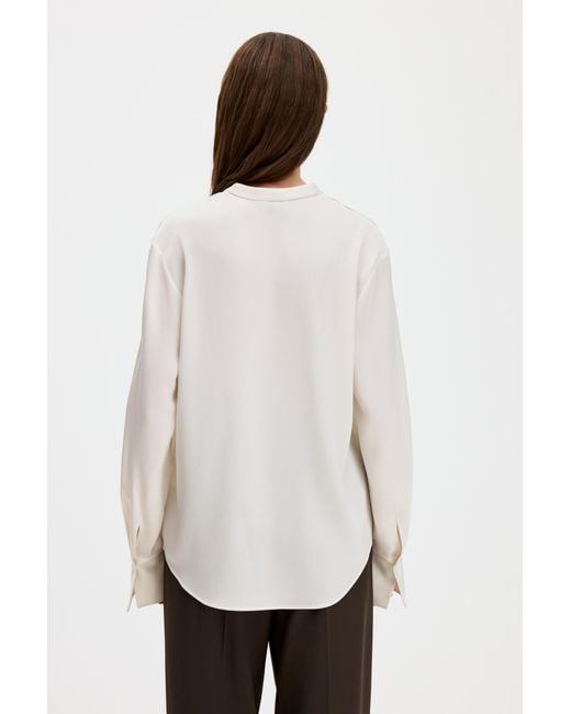 Filippa K White Half Placket Blouse