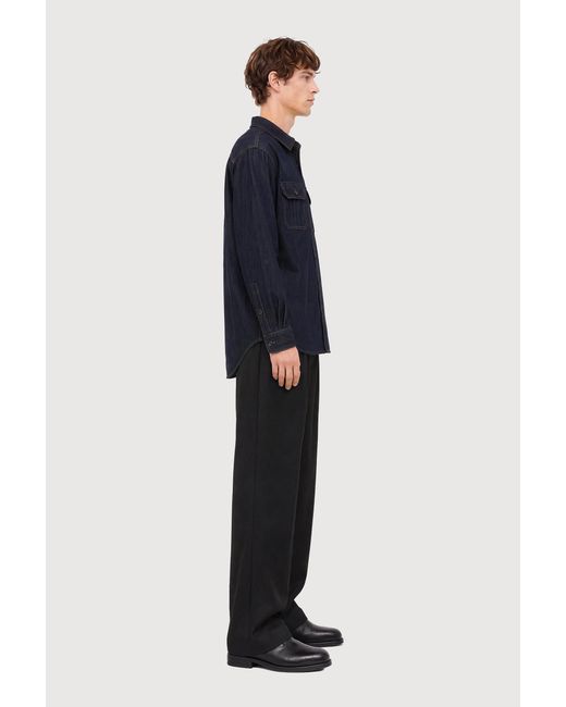Filippa K Blue Oversize Denim Shirt for men