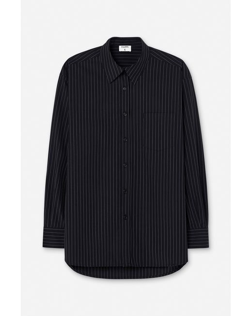 Filippa K Blue Sammy Poplin Pinstripe Shirt