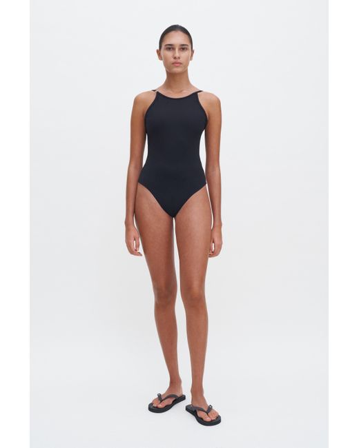 Filippa K White Deep Back Swimsuit