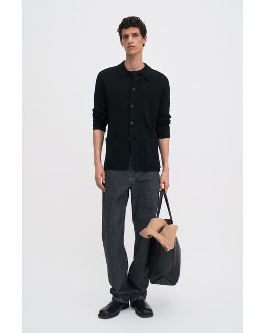 Filippa K Black Wool Milano Knit Blazer for men