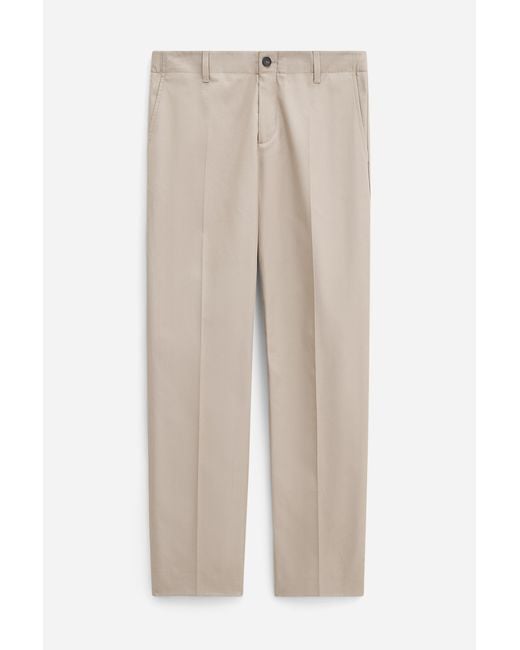 Filippa K Natural Cotton Tailored Trousers for men