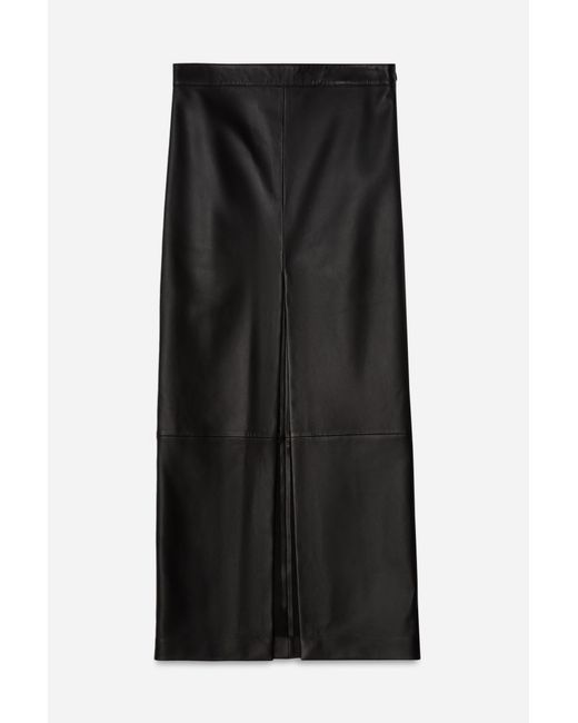 Filippa K Blue Leather Pencil Skirt
