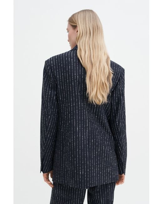 Filippa K Blue Davina Pinstripe Blazer