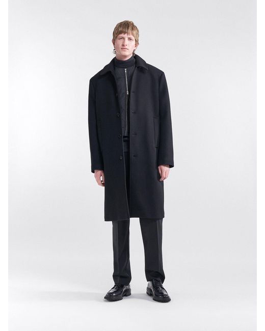Filippa K Wool Berlin Coat in Black for Men | Lyst