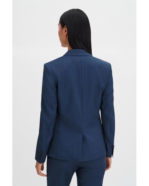 Filippa K Blue Sasha Cool Wool Blazer