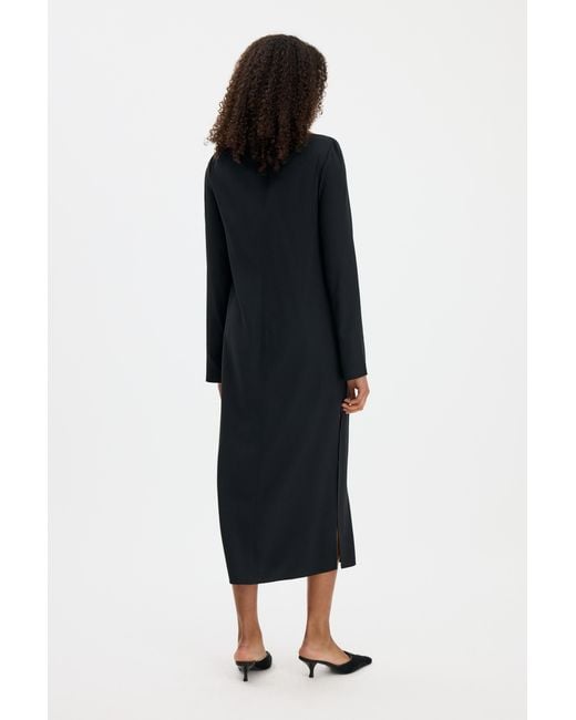 Filippa K Black Naia Boatneck Dress